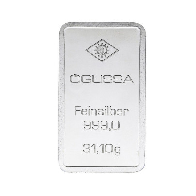 Investičná strieborná tehla 1 oz razená Ögussa 2000BPV0031OG