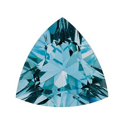 Akvamarín trillion 6 x 6 mm 0,68ct Fazetovaný AKTFAAAZ-6