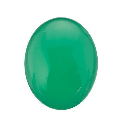 Chryzopras ovál 9 x 7 mm 1,65ct Kabošon CZOKSGR-9