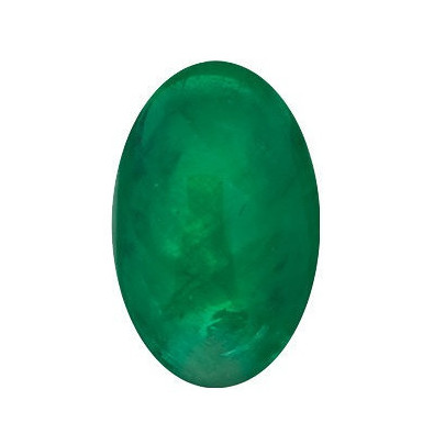 Smaragd ovál 6 x 4 mm 0,5ct Kabošon SGOKAAGR-6