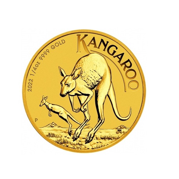 Investičná zlatá minca 1-4 oz Kangaroo 25 Dollars 02102203-22