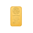 Investičná zlatá tehla 1oz , Argor Heraeus , rýdzosť: 999,9 , razená , Švajčiarsko , blister - zaliate v ochranom plaste , rozmery: 40,4 x 23,3 x 1,9mm ,0% - oslobodené od DPH , LBMA: áno , Garancia výkupu: garantujeme