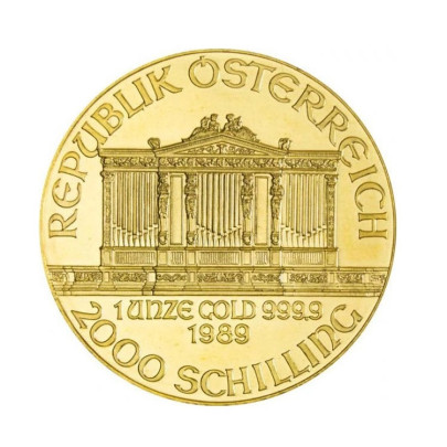 Investičná zlatá minca 1 oz Wiener Philharmoniker 2000 Schilling 01102201ATS 2