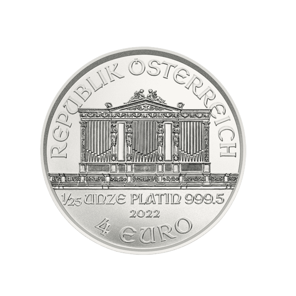 Investičná platinová minca 125 oz Wiener Philharmoniker 4 Euro 01300105 (2)