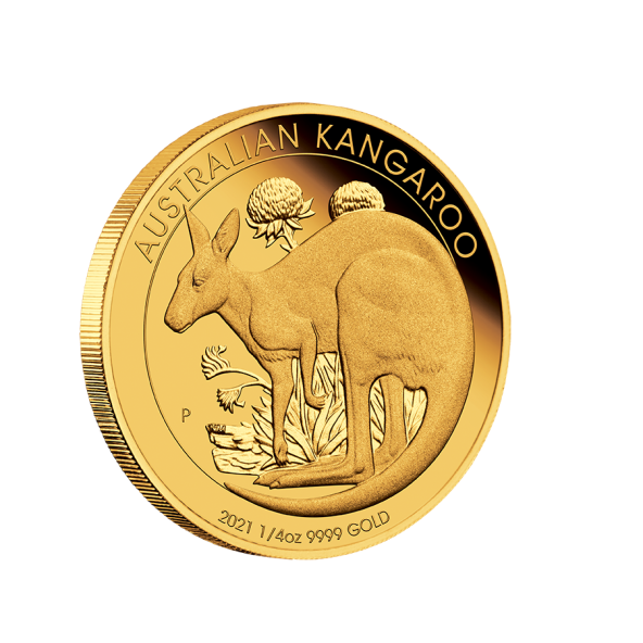 Investičná zlatá minca 1-4 oz Kangaroo 25 Dollars 02102203-21