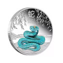 Investičná strieborná minca 1 oz 1 AUD Snake 2025 Colour