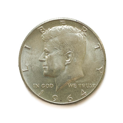 Strieborná minca 4,6 g Half dollar J.F.Kenedy AG000001