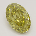 Farebný diamant ovál, fancy deep hnedasto-zelenkasto žltý, 2,01ct, GIA