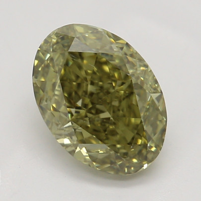 Farebný diamant ovál, fancy deep hnedasto-zelenkasto žltý, GIA 6872110056 Y8