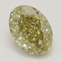 Farebný diamant ovál, fancy hnedasto-žltý, 1,1ct, GIA