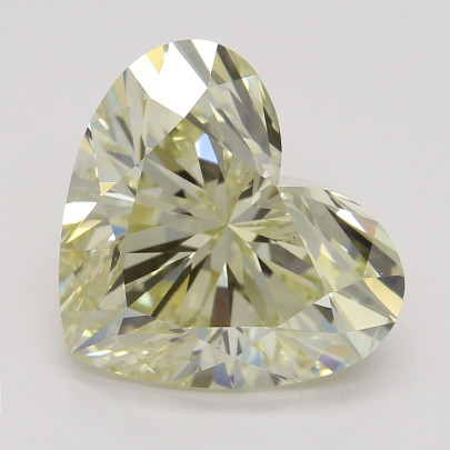 Farebný diamant srdce, fancy light hnedasto-žltý, GIA 1872540110 Y4