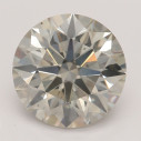 Farebný diamant okrúhly briliant, very light sivý, 2,01ct, GIA