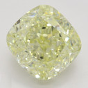 Farebný diamant cushion, fancy light žltý, 3,01ct, GIA