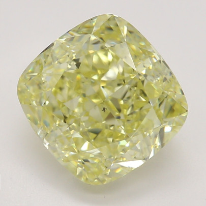 Farebný diamant cushion, fancy žltý, GIA 5873270165 Y5