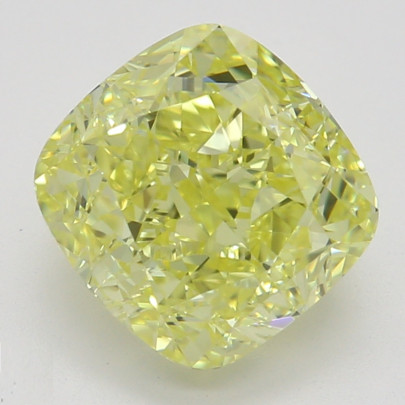 Farebný diamant cushion, fancy intense žltý, GIA 4846240844 Y6