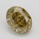 Farebný diamant oval, fancy hnedožltý, 2,03ct, GIA