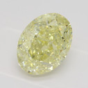 Farebný diamant oval, fancy žltý, 1,53ct, GIA