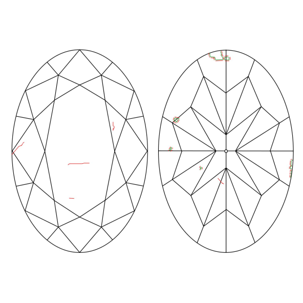Inkluzie a cistota v prirodnom farebnom diamante oval fancy dark tmavo hnedý 1.70 ct SI2 9828800109_T9