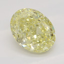 Farebný diamant oval, fancy žltý, 1,04ct, GIA
