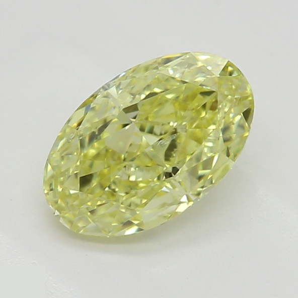 Prírodný farebný diamant s GIA certifikatom oval fancy žltý 0.73 ct SI2 3829310003_Y5