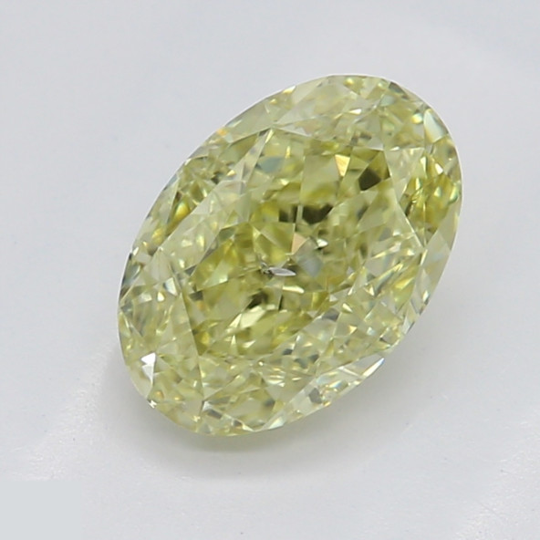 Prírodný farebný diamant s GIA certifikatom oval fancy žltý 0.76 ct SI2 1851600051_Y5