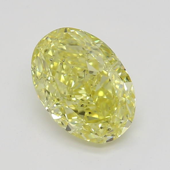 Prírodný farebný diamant s GIA certifikatom oval fancy intense žltý 0.85 ct SI2 2827860412_Y6