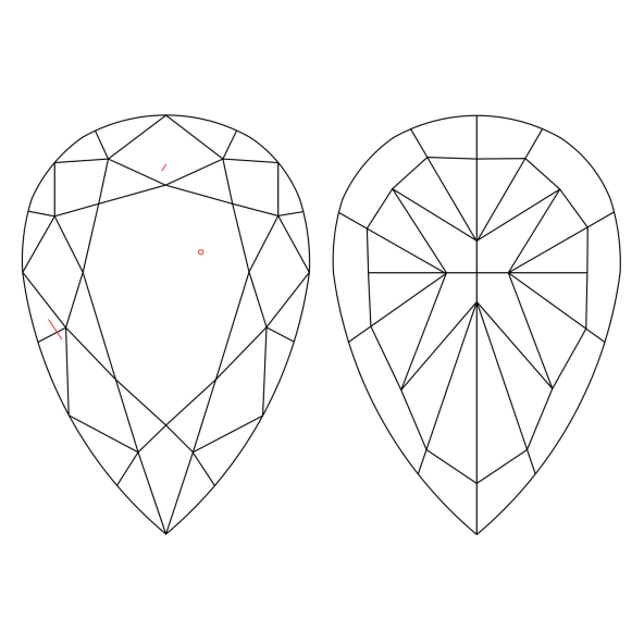 Inkluzie a cistota v prirodnom farebnom diamante slza fancy deep tmavo žltohnedý 1.21 ct VS2 7828800237_T8