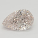 Farebný diamant slza, light hnedo ružový, 1ct, GIA