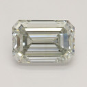 Farebný diamant emerald, fancy light sivý, 0,52ct, GIA