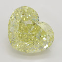 Farebný diamant srdce, fancy žltý, 4,01ct, GIA