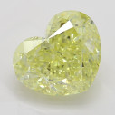 Farebný diamant srdce, fancy intense žltý, 2,2ct, GIA