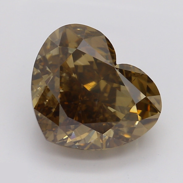 Prírodný farebný diamant s GIA certifikatom srdce fancy dark tmavo žltkasto hnedý 1.72 ct SI1 2841740092_T9
