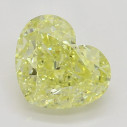Farebný diamant srdce, fancy intense žltý, 1,1ct, GIA