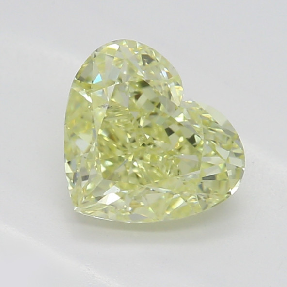 Prírodný farebný diamant s GIA certifikatom srdce fancy light žltý 0.70 ct SI2 7828920737_Y4
