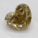 Farebný diamant srdce, fancy hnedožltý, 0,81ct, GIA