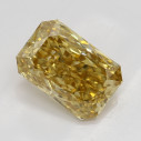Farebný diamant radiant, fancy hnedožltý, 1,51ct, GIA