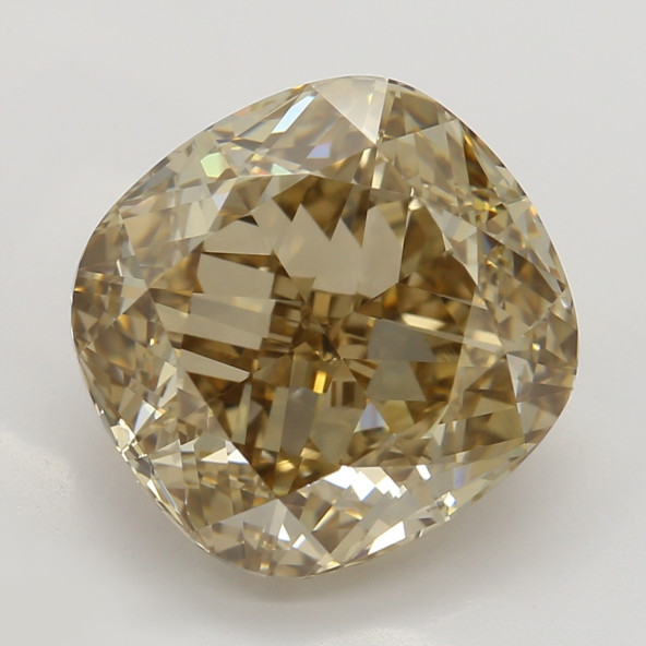 Prírodný farebný diamant s GIA certifikatom cushion fancy žltohnedý 3.61 ct VS2 3826260363_T5