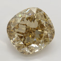 Farebný diamant cushion, fancy žltohnedý, 3,61ct, GIA