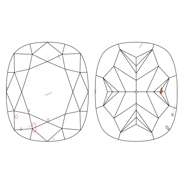 Inkluzie a cistota v prirodnom farebnom diamante cushion fancy dark tmavo hnedý 3.02 ct SI2 4828440094_T9