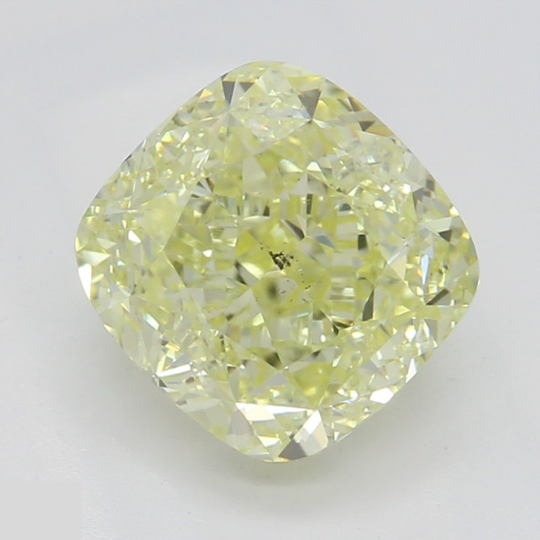 Prírodný farebný diamant s GIA certifikatom cushion fancy light žltý 2.04 ct SI2 6828110436_Y4