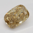 Farebný diamant cushion, fancy žltohnedý, 1,53ct, GIA