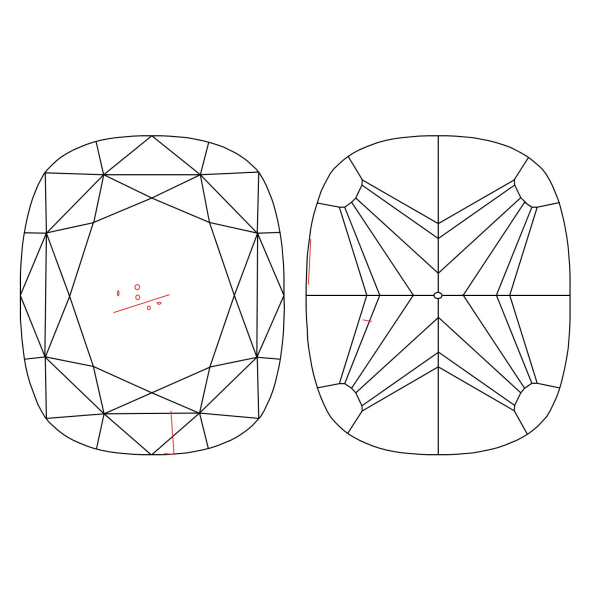 Inkluzie a cistota v prirodnom farebnom diamante cushion fancy dark tmavo hnedý 1.52 ct SI2 4841740084_T9