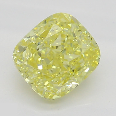Prírodný farebný diamant s GIA certifikatom cushion fancy intense žltý 0.57 ct SI1 3828750793_Y6