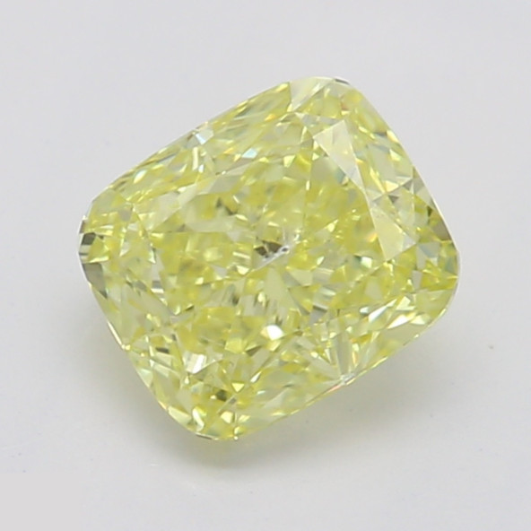 Prírodný farebný diamant s GIA certifikatom cushion fancy intense žltý 0.53 ct SI2 5828750195_Y6