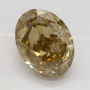Farebný diamant oval, fancy hnedožltý, 1,27ct, GIA