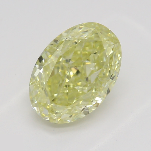 Prírodný farebný diamant s GIA certifikatom oval fancy light žltý 1.03 ct I1 6826960126_Y4