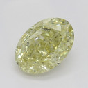 Farebný diamant oval, fancy light žltý, 0,53ct, GIA