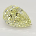 Farebný diamant slza, fancy light žltý, 2,52ct, GIA