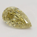 Farebný diamant slza, fancy hnedožltý, 1,51ct, GIA
