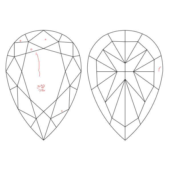 Inkluzie a cistota v prirodnom farebnom diamante slza fancy light žltý 1.01 ct I1 5827490665_Y4